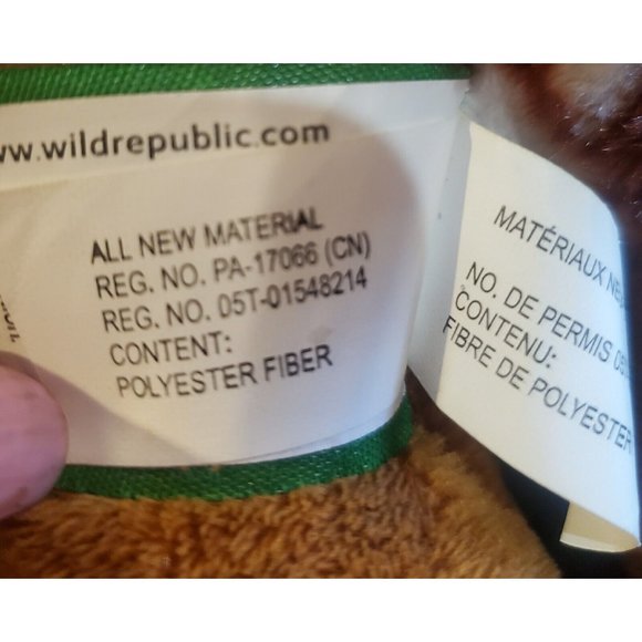 Wild Republic Deer Plush Stuffed Animal 9” Brown White Spotted Zoo Toy Reindeer - Picture 6 of 6